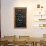 thumbnail of Tableau Ardoise Craie Mural 90 x 40 cm cadre bois fonce