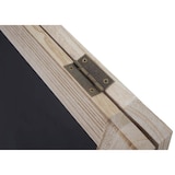 thumbnail of Quadro publicitário XL HWC-C17, quadro de giz de pé, 2 superfícies de escrita dobráveis, 100x50cm ~ cor natural