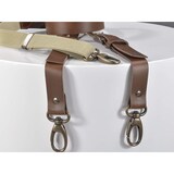 thumbnail of Sir Redman Hosenträger Herren Leder 25mm braun Y-Form mit Karabiner für Gürtelschlaufen