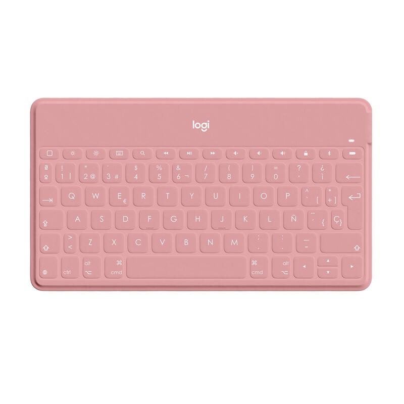 Logitech Teclado Bluetooth sem fios compacto Keys-To-Go para Iphone cor-de-rosa