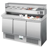 thumbnail of 3 türige Pizza Saladette mit Granitplatte, Kapazität 254 L, automatische Abtaufunktion