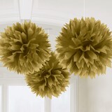 thumbnail of 3 Fluffy Dekobälle gold