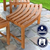 thumbnail of Boombank Male zonder rugleuning teak