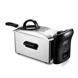 thumbnail of Kitchencook - Friteuse 3l Inox Semi Pro - 2100w - Couvercle Avec Fenêtre - Rangement Compact - Pieds Antidérapants