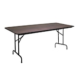 thumbnail of METRO PROFESSIONAL Inklapbare bankettafel, staal/spaanplaat, houtlook, 184 x 76 cm, bruin/zwart