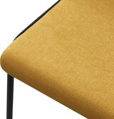 thumbnail of ML-Design Esszimmerstühle 4er-Set Senfgelb, gepolstert, Polyesterbezug, Metallbeine, mit Rückenlehne – Küchen-/Wohnzimmerstuhl