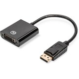 thumbnail of ASSMANN DisplayPort Adapterkabel DP - DVI 0.15m DP 1.2 sw.