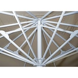 thumbnail of Gastronomie-Luxus-Sonnenschirm HWC-D20b, XXL-Schirm Marktschirm, 5x5m (Ø7,2m) Polyester/Alu 87kg ~ beige