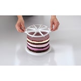 thumbnail of Dr. Oetker Kitchen Tools Classic Tortenteiler 6/8 Stück, zum Teilen von Kuchen und Torten in 6 oder 8 Teile, Kunststoff, Weiß, 21.5 x 18 cm, 1633
