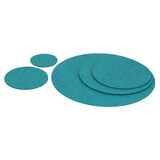 thumbnail of BIASTO - Premium Filz Untersetzer - rund 15cm - Farbe: petrol-meliert (HF044). Design Glas-Untersetzer für Getränke, Tisch, Bar, Tasse, Vase