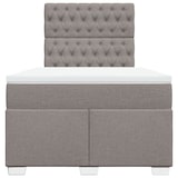 thumbnail of vidaXL Boxspringbett mit Matratze Taupe 120x190 cm Stoff