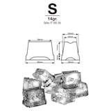 thumbnail of Máquina de gelo profissional 23kg/24h para hotelaria. Fabricador de gelo industrial em cubos com condensação por ar para bar e restaurante.