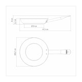 thumbnail of Tramontina PROFESSIONAL Pfanne, Ø 26 cm, Edelstahl, antihaftbeschichtet, Induktion