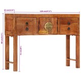 thumbnail of Mesa consola madera maciza de acacia rugosa 120x32x80 cm