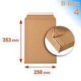 thumbnail of Lot de 50 enveloppes carton B-Box 4 MARRON format 250x353 mm