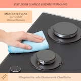 thumbnail of Firetale Gaskochfeld 2-flammig Aluminium-Brenner Erdgas/Propangas inkl. Schlauch und Druckminderer Schwarz