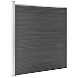 thumbnail of vidaXL Zaunelement Set WPC 699x186 cm Schwarz