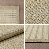 thumbnail of Carpetsale24 In- & Outdoor Teppich Wetterfest 200 cm Rund Einfarbig Beige - Wasserfest,Flachgewebe, für Balkon, Garten, Terrasse, Küchenteppich