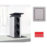 thumbnail of Schulte EVOline Port Push 10.001 versenkbare Steckdose 3fach