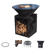 thumbnail of Privilege Pack Brasero Classique Acier 83 Noir Double Cuve