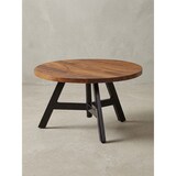 thumbnail of Massivholz Couchtisch, Sheesham Holz, Metallgestell. 60x60x35 cm | Kadima Design