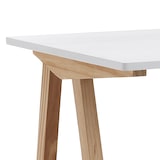 thumbnail of Scrivania ufficio bianco e rovere stile scandinavo 120x76x60cm Milton-LC2060