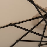 thumbnail of Outsunny Guarda-Sol de Jardim Ø270x240cm com 24 Luzes LED Solar Creme