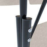 thumbnail of Dondolo 3 Posti Algarve Con Tettuccio Parasole Regolabile Cuscini Imbottiti Struttura Robusta In Acciaio Da Giardino 170 x 110 x 153 cm Beige