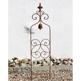 thumbnail of Rankhilfe mit Glocke 120697 Rankgitter aus Metall H-93 cm B-21 cm Kletterhilfe