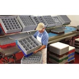 thumbnail of CAMBRO - 25S1114-168 - Rack para lavagem 25 comp. 6 alturas - 8,7 cm Ø máx. - alt. máx. 29,9 cm - 50 x 50 x 34,9 cm - Azul