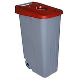 thumbnail of Conteneur à déchets de recyclage ouvert 110 litres. Couleur rouge.