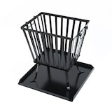 thumbnail of TAINO Vuurkorf vierkant met vonkenscherm voet garden outdoor staal zwart