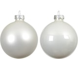 thumbnail of Weihnachtsbaumkugeln Glas Ø 4 cm winterweiß 18 Stück