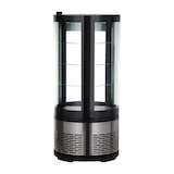 thumbnail of METRO PROFESSIONAL Vitrine réfrigérée de table panoramique GRV1100, Ø 48 x 103 cm, 100 L, argent / noir