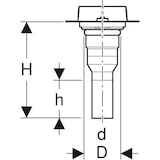 thumbnail of Geberit Rohbauset Cleanline f Rinne Cleanline Abgang senkrecht DN50