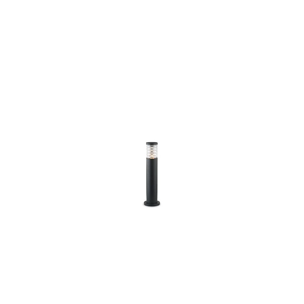 tronco pt1 h60, schwarzer aluminiumpfosten für den außenbereich, ideal lux