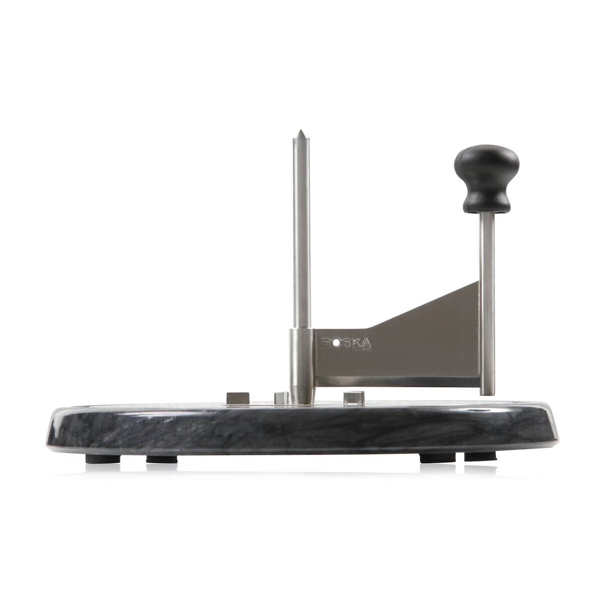 Boska Käseschaber Marmor - Tete de Moine Hobel - Für Tete de moine Käse / Girolle Käse - mit Luxuriöser Marmorplatte - Schwarz