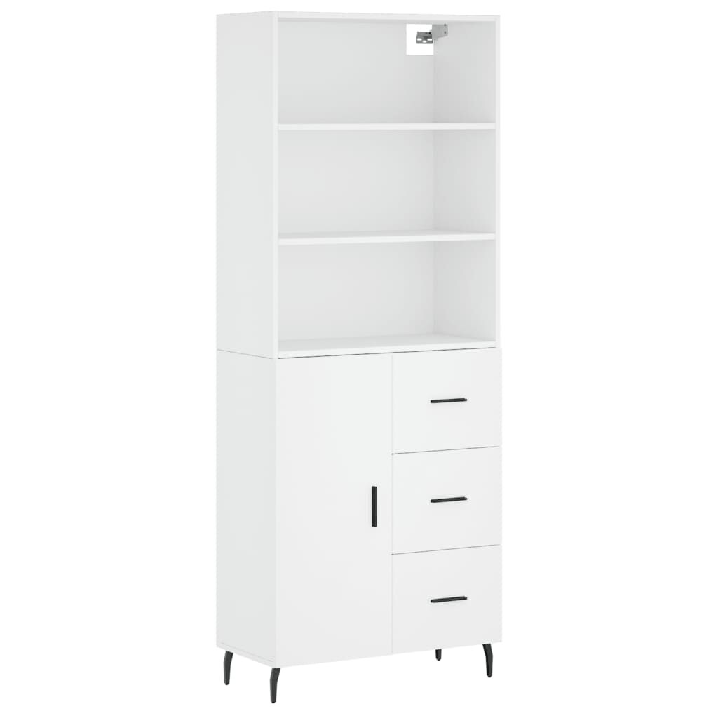 Helloshop26 - Buffet Sideboard Kommode Schrank Aufbewahrungseinheit Organizer Küche Wohnzimmer Lounge hoch 69,5 x 34 x 180 cm 02_0032739