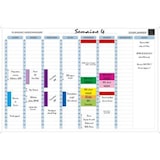 thumbnail of Planning magnétique Exaplanner hebdomadaire, format 90x59cm + accessoires