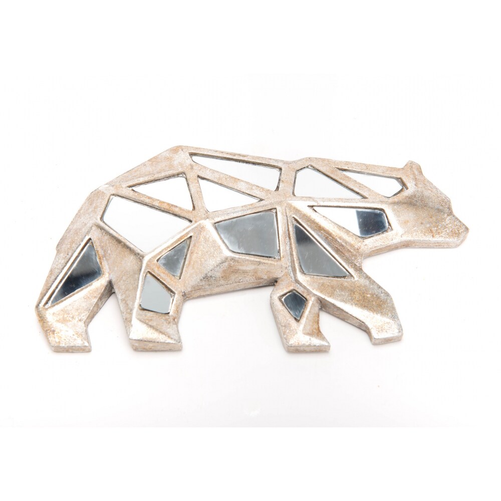 Ours miroir mural -  Marron  Résine Amadeus 23.8x2.299 cm