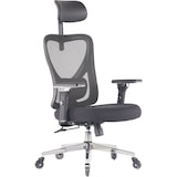 thumbnail of CLOUVOU CleverSeat, ergonomischer Bürostuhl, Rückenlehne mit Mesh Bezug, 4D-Armlehnen, 3D-Kopfstütze, BladeWheels, Schwarz