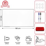 thumbnail of ALLboards Keramik-Magnettafel emailliert P3 180x100 cm, Alurahmen