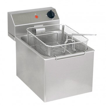 Friggitrice elettrica professionale da banco 1 vasca 8 lt. monofase