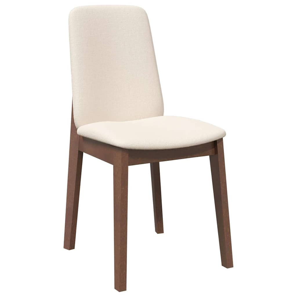 Chaises à manger coussins 2 pcs marron bois massif caoutchouc Modèle Vega Executive Vision