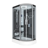 thumbnail of Dampfdusche Sauna Dusche Duschkabine D60-73T3R-EC 80x120 cm mit 2K Scheiben Versiegelung