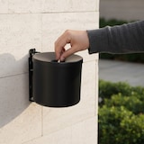 thumbnail of Danieli Store - Cenicero de Pared Negro Mate 2,5 L - Acero Negro Mate con Soporte de Fijación a Pared.