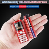 thumbnail of Mini Téléphone Portable 1 Pouce Bluetooth Dual SIM MP3 Faible Radiation 2G Noir YONIS