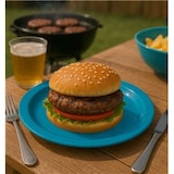 thumbnail of MONOUSO - Plastikteller PS Wiederverwendbar Flach Dunkelblau Ø22cm (300 Stück)