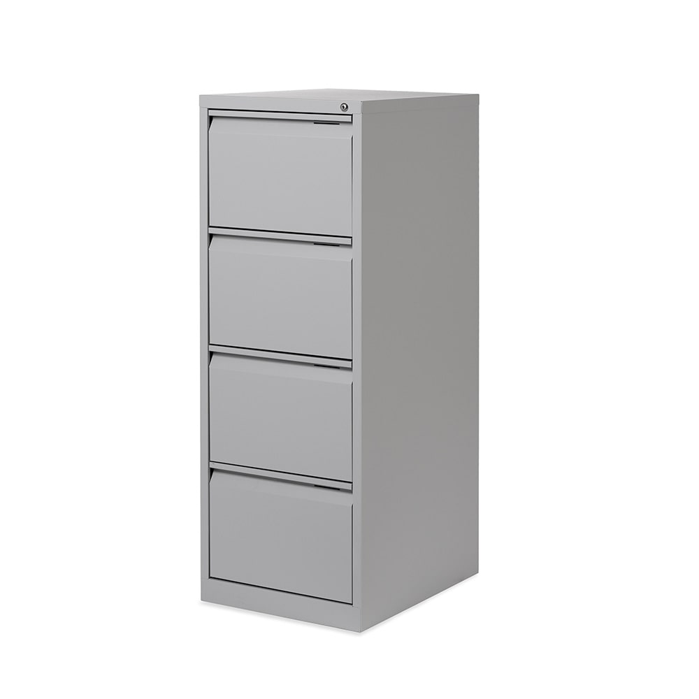 Rocada archivador metálico 4 cajones ral 7035 gris. medida:  47x132,1x62,2cm (largo x alto x profundo)