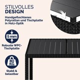 thumbnail of CASARIA® Polyrattan Sitzgruppe mit WPC Tisch 8+1 Schwarz